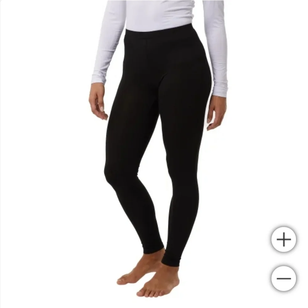 New 32 Degrees Heat Womens Black Thermal Base Layer Pants 2-Pack Size Small - Picture 3 of 4
